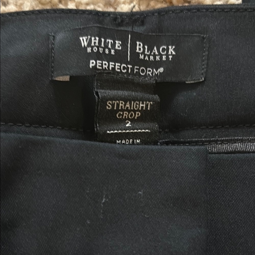 White House Black Market PerfectForm Black Pants